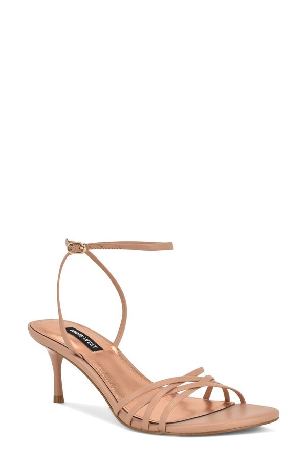 ナインウェスト レディース シューズ ヒール サンダル アンクル Nine West Gazey Ankle Strap Sandalight Natural