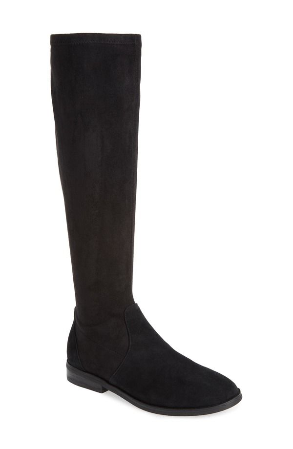 ジェントルソウルズ レディース シューズ ブーツ・レインブーツ Gentle Souls by Kenneth Colemma Stretch Knee High Boot Black Suede ブラック