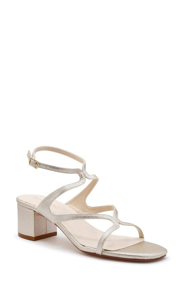 タッチアップ レディース シューズ ヒール サンダル アンクル Touch Ups Corankle Strap Sandal Wide Width Available Champagne シャンパン
