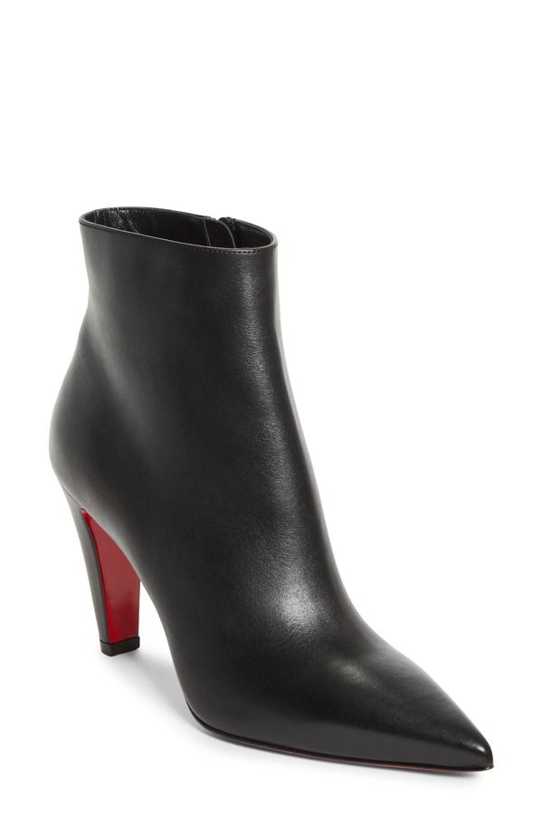 クリスチャン・ルブタン レディース シューズ ブーツ・レインブーツ Christian Louboutin Vibella Pointed Toe Bootie Black ブラック