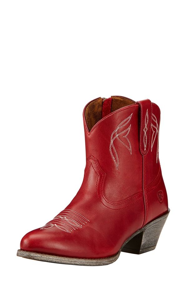 アリアト レディース シューズ ブーツ・レインブーツ Ariat Darlin Short Western Boot Red レッド