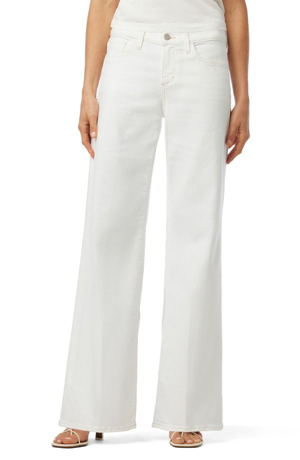 ジョーズ レディース ボトムス デニムパンツ ワイドレッグ ローライズ ジーンズ Joes The Lou Low Rise Wide Leg Jeans White ホワイト