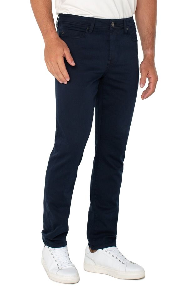 リヴァプール ロサンゼルス メンズ ボトムス カジュアルパンツ ストレート Liverpoolos Angeles Kingston Modern Slim Straight Leg Twill Pants Navy ネイビー｜詳細画像