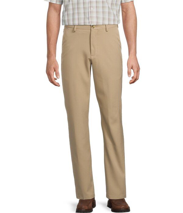 ラウンドトゥリーアンドヨーク メンズ ボトムス カジュアルパンツ Roundtree Yorke Performance Stewart Flat Front Classic Fit Performance Pants Khaki カーキ