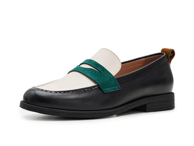 コールハーン レディース シューズ スリッポン・ローファー Cole Haan Stassi Penny Loafers BlackIvory LeatherRainforestTobacco アイボリー 21,885円