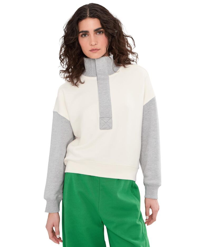 フリーピープル レディース アウター パーカー・スウェット Free People ColorBlock Timeless Pullover Heather Grey Combo グレー