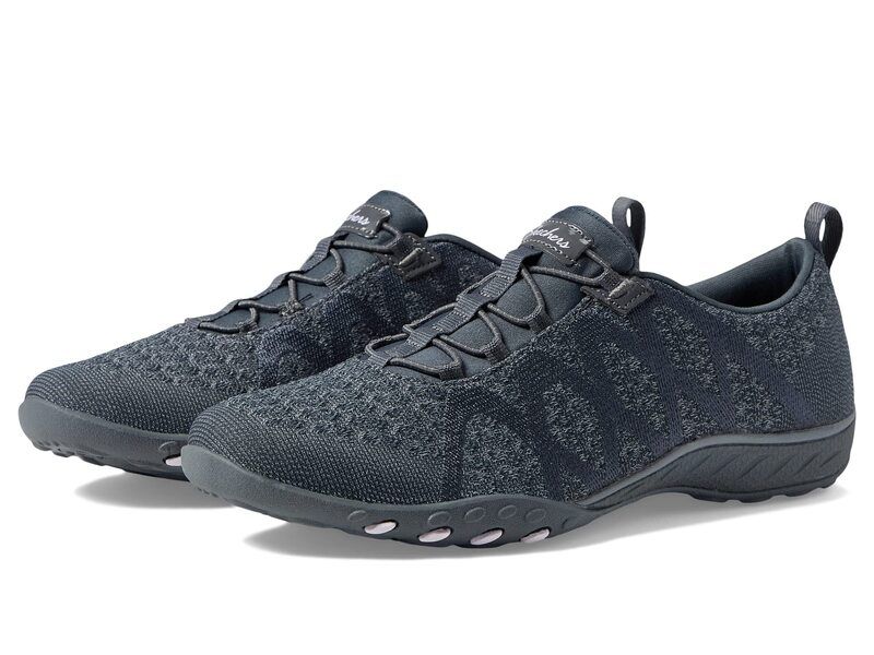 スケッチャーズ レディース シューズ スニーカー ニット SKECHERS Breatheasy InfiKnity Charcoal チャコール