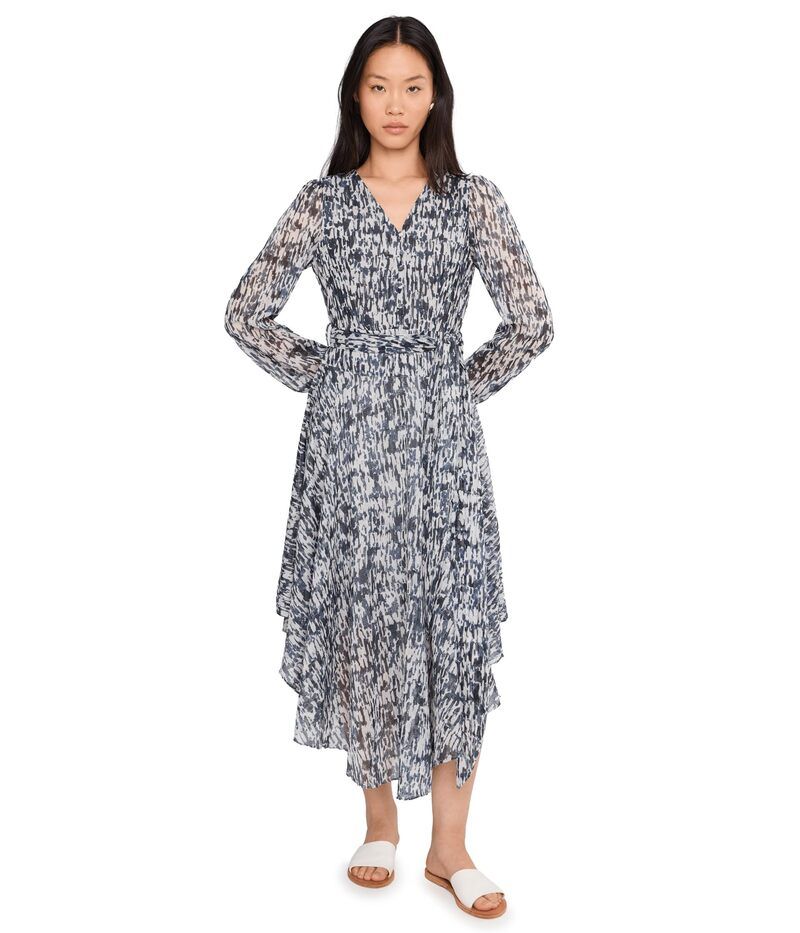 ヴィンスカムート レディース トップス ワンピース Vネック マキシ Vince Camuto VNeck Tie Waist Maxi Dress Antartica