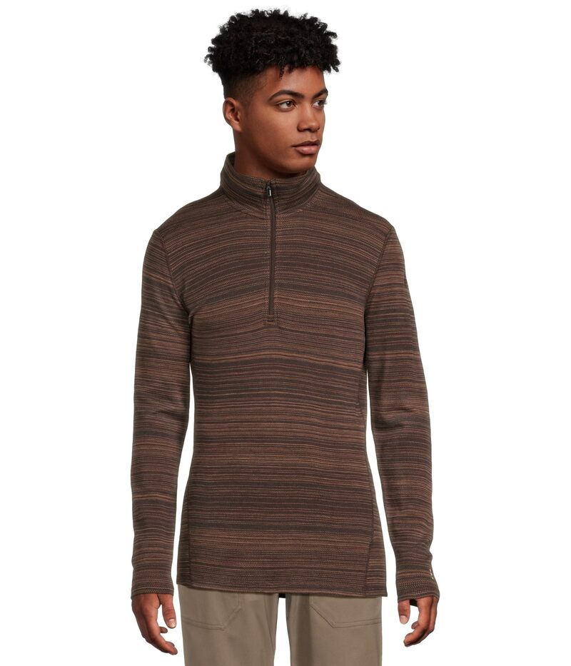スマートウール メンズ トップス シャツ Smartwool Classic Thermal Merino Base Layer 14 Zip Mink Color Shift ミンク