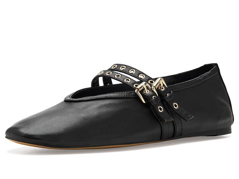 スティーブ マデン レディース トップス シャツ Steve Madden Lydia Black Leather ブラック