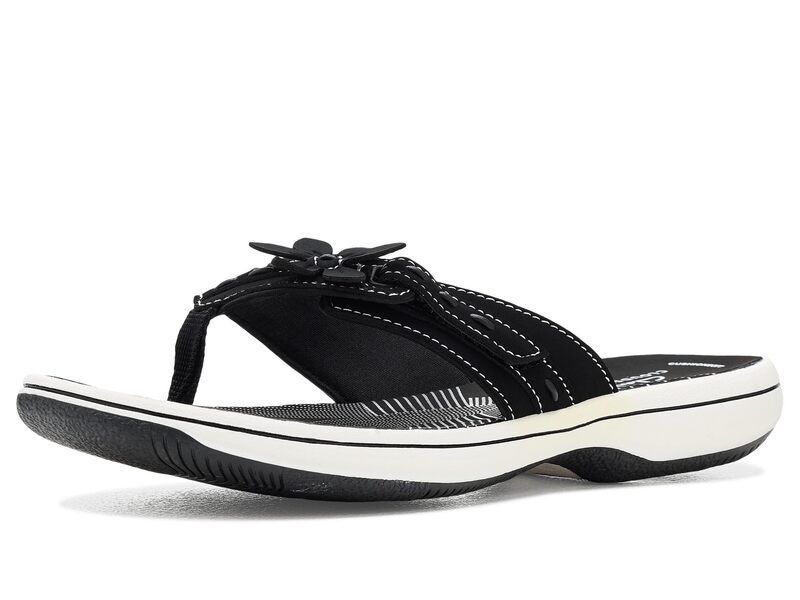 クラークス レディース シューズ サンダル Clarks Breeze Opal Black Synthetic ブラック