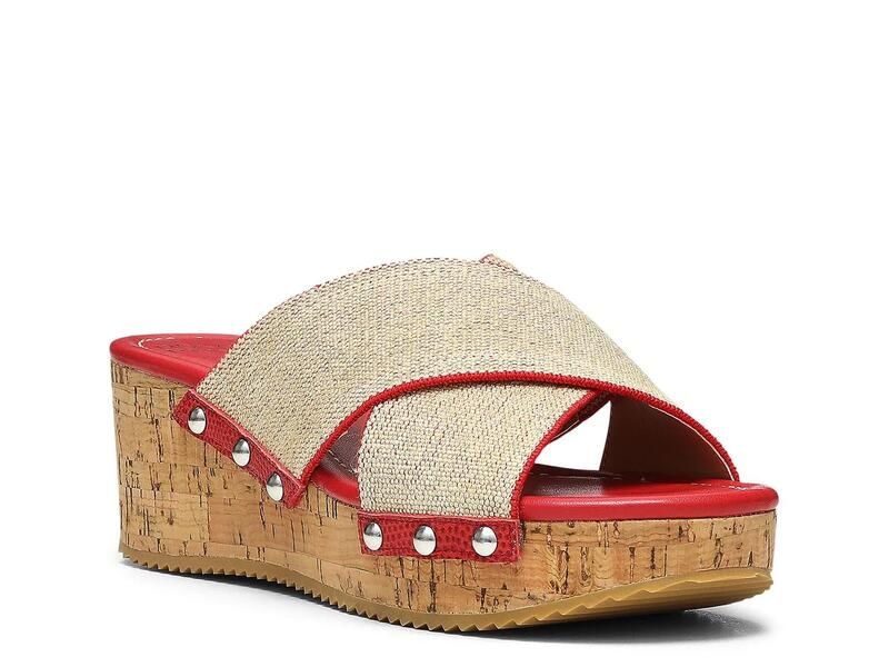 ドナルドプリネール レディース シューズ サンダル Donald PlinerSummer Wedge Sandal Red レッド