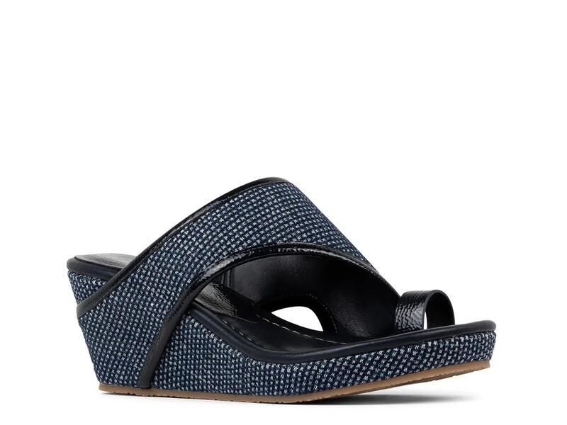 ドナルドプリネール レディース シューズ サンダル Donald PlinerGyer Wedge Sandal Blue ブルー