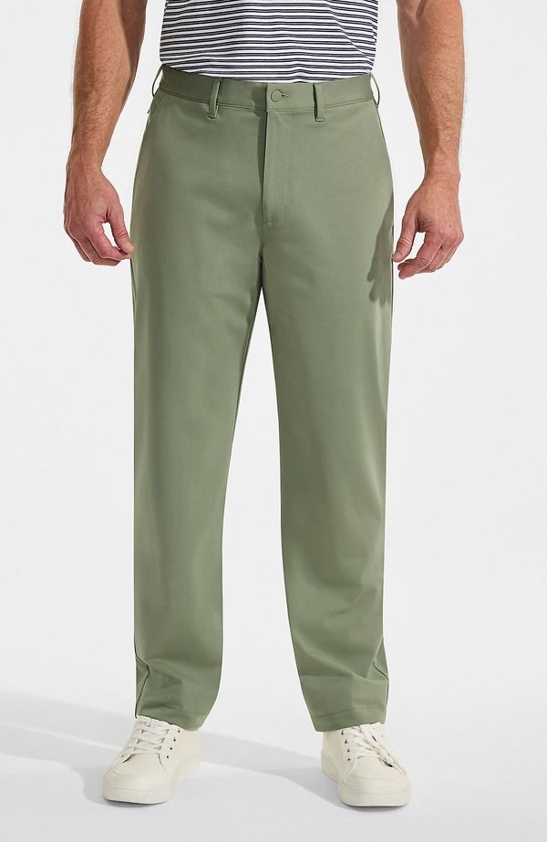 ランズエンド メンズ ボトムス カジュアルパンツ Lands End Traditional Fit Flex Performance Golf Pantsage セージ