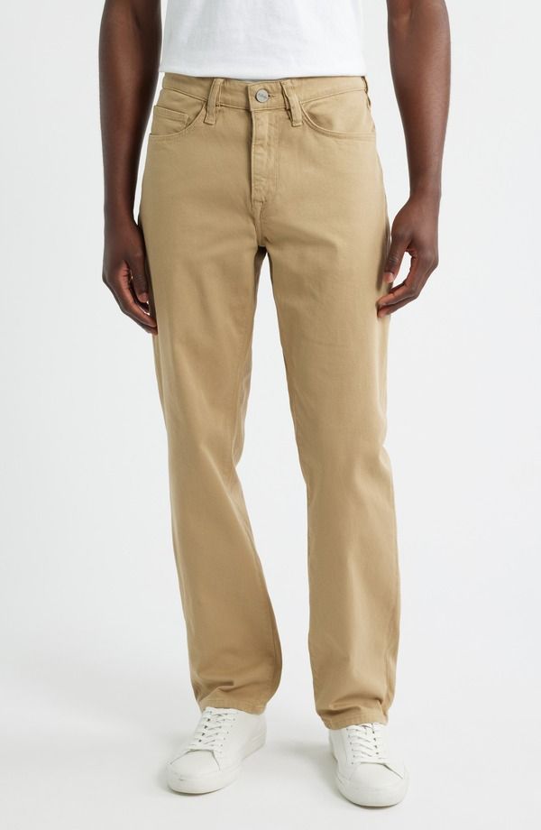 ３４ヘリテージ メンズ ボトムス カジュアルパンツ ストレート コットン 34 Heritage Charisma Stretch Cotton Straight Leg Pants Beige Honeycomb ベージュ