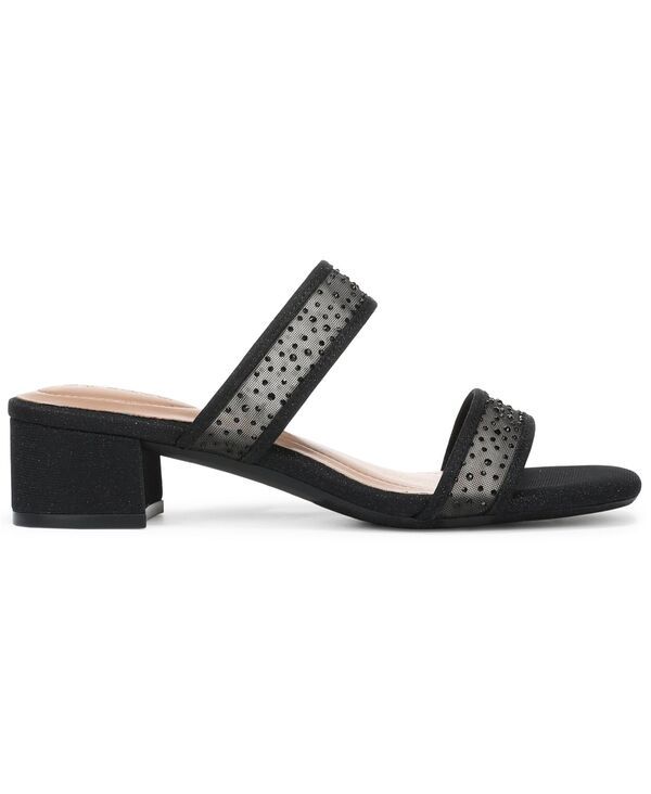 スタイルアンドコー レディース シューズ スリッポン・ローファー サンダル メッシュ Style Co Womens Violetttwo Band Mesh Evening SlipOn Sandals Macys Exclusive Black Beaut