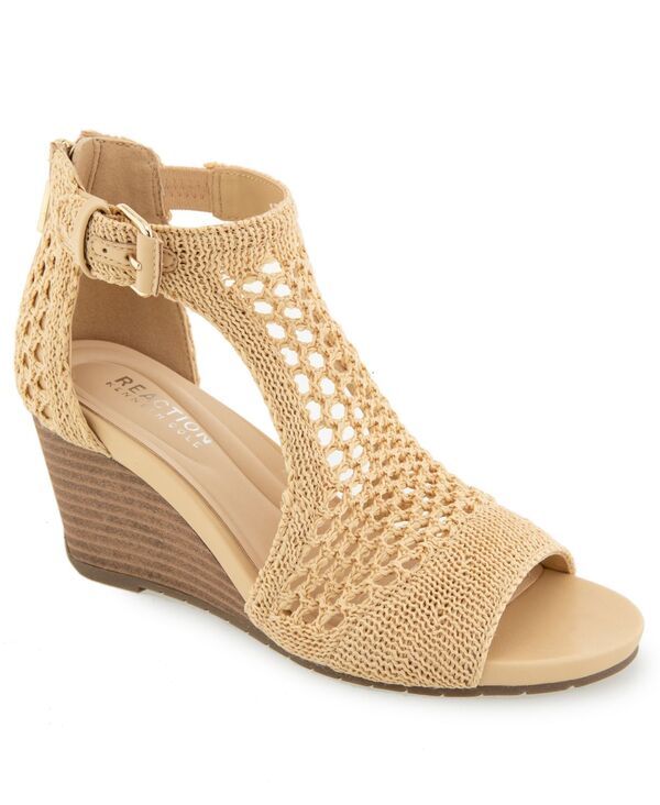ケネスコール レディース シューズ サンダル Kenneth Cole Reaction Womens Gracie Wedge Sandals Natural Raffia