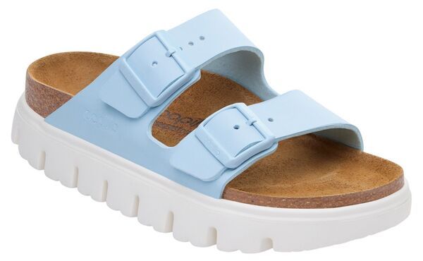 【送料無料】 ビルケンシュトック レディース サンダル シューズ Papillio by Birkenstock Womens Arizona Chunky BirkoFlor Platform Sandals Baby Blue