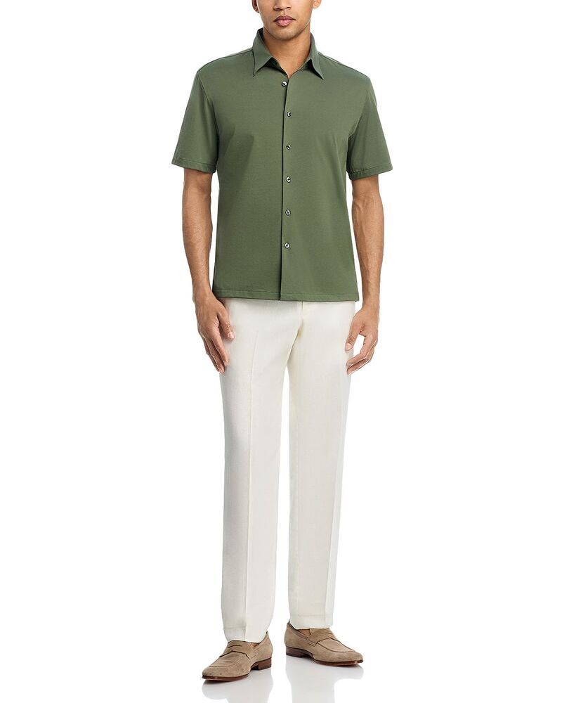 セオリー メンズ トップス シャツ レギュラーフィット Theory Irving Regular Fit Short Sleeve Shirt Light Ivy