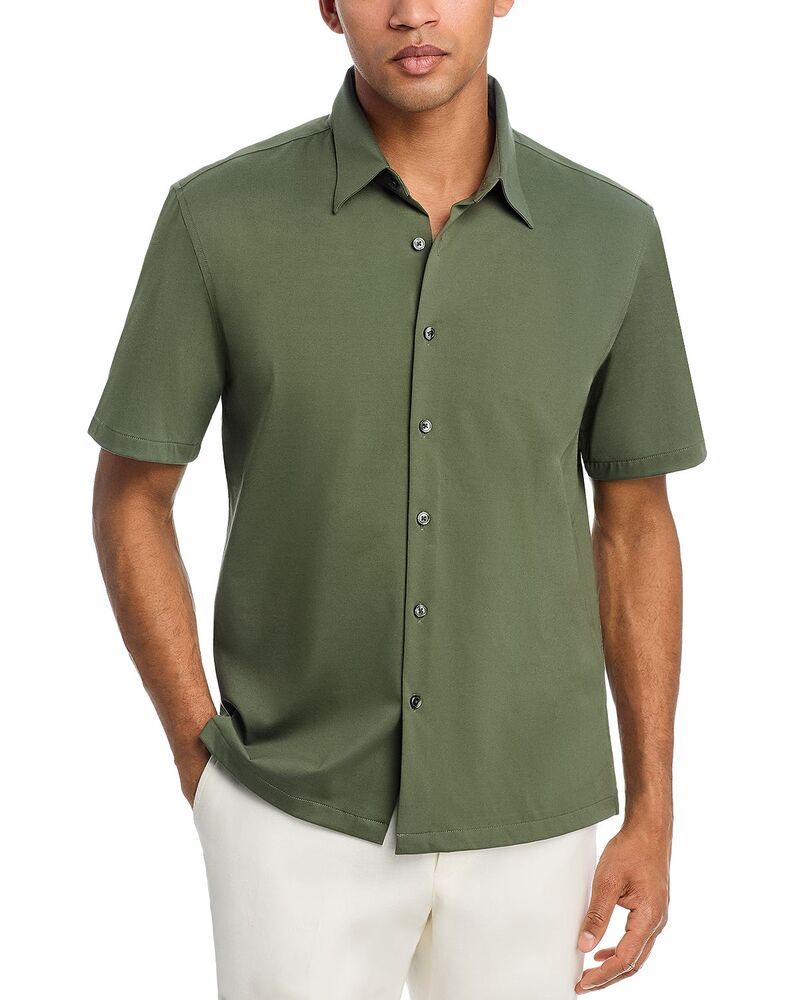 セオリー メンズ トップス シャツ レギュラーフィット Theory Irving Regular Fit Short Sleeve Shirt Light Ivy