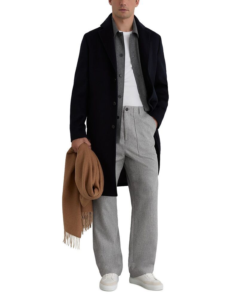 レイス メンズ ボトムス カジュアルパンツ ワイドレッグ ウール REISS Wide Leg Wool Trousersoft Grey グレー