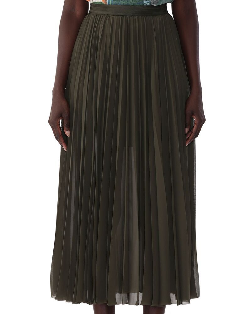 ジェイソン ウー レディース ボトムスカート シフォン プリーツ Jason Wu Collection Chiffon Pleated Skirt Hunter Green グリーン
