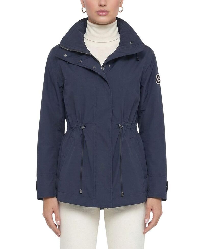 ゴルスキ レディース アウター ジャケット・ブルゾン Gorski Lightweight Jacket with Concealed Hood Navy ネイビー