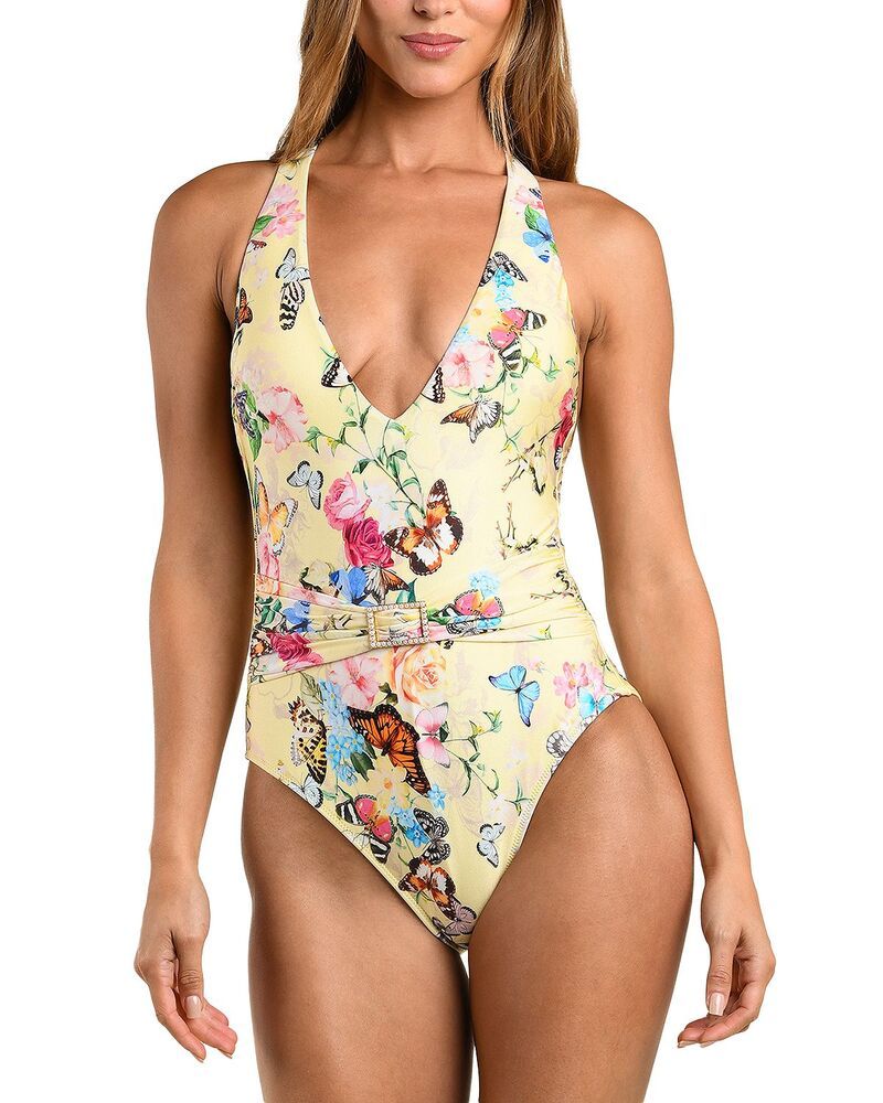 ラジャンス レディース 水着 上下セット LAGENCE Lisa Garden Butterflies Plunge One Piece Swimsuit Multi マルチカラー