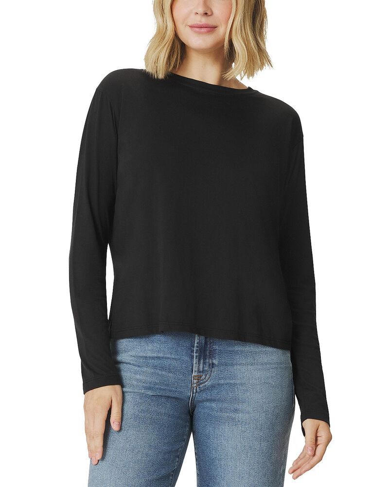 スプレンディット レディース トップス Tシャツ クルーネック Splendid Lila Crewneck Tee Black ブラック