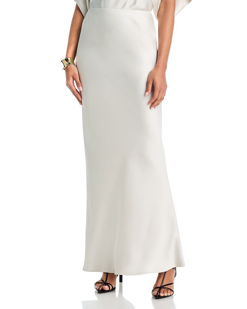 ノーマカマリ レディース ボトムスカート Norma Kamali Bias Obie Skirt Porcelain