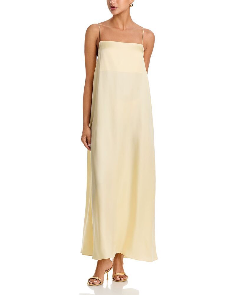アニービン レディース トップス ワンピース Anine Bing Mae Square Neck Slip Dress Yellow イエロー