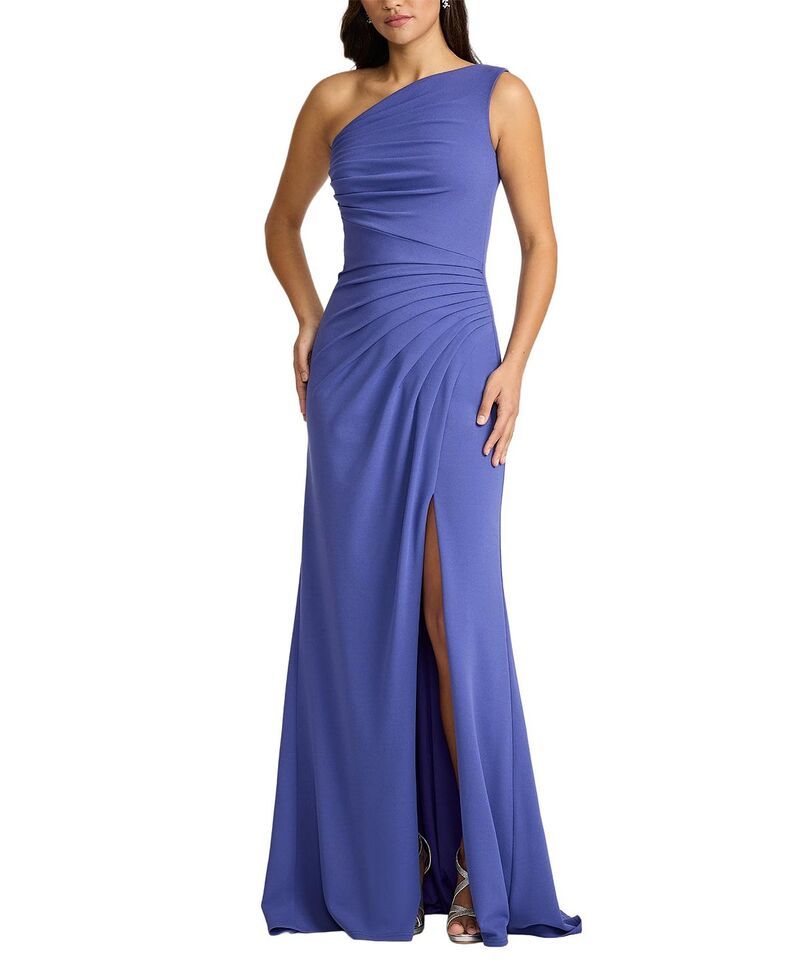 タダシショージ レディース トップス ワンピース ドレープ ワンショルダー Tadashi Shoji Lohner OneShoulder Draped Gown Violet バイオレット