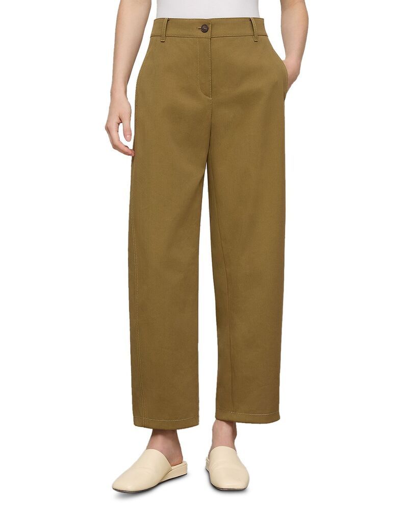 ラファイエットワンフォーエイト レディース ボトムス カジュアルパンツ Lafayette 148 New York Chrystie Barreleg Chino Pants Khaki Green グリーン