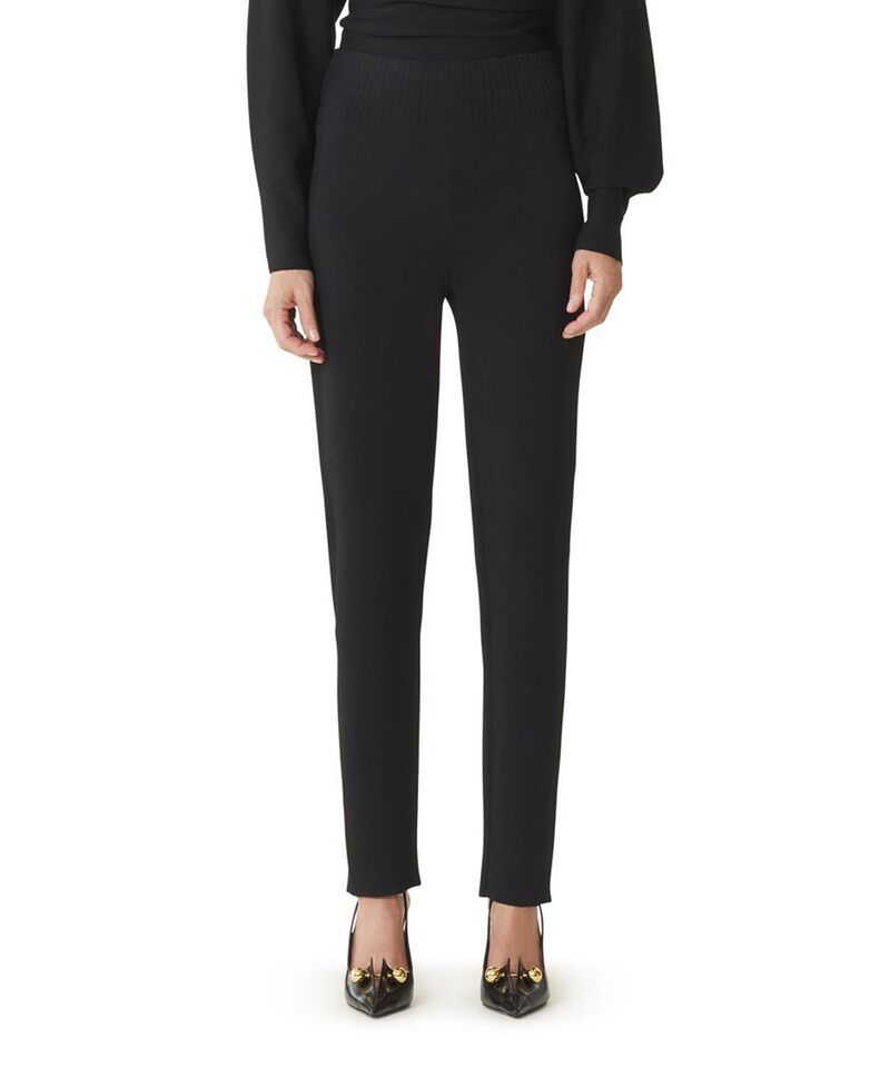 ランバン レディース ボトムス レギンス Lanvin Viscose Leggings Black ブラック