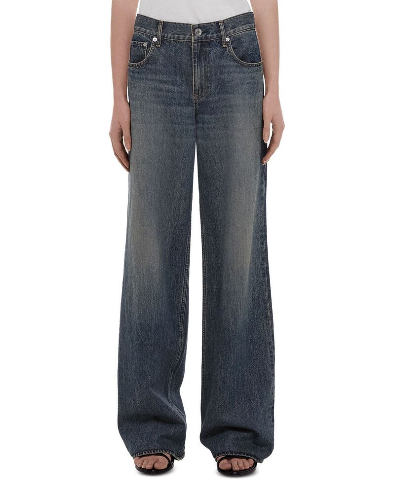 ヘルムート ラング レディース ボトムス デニムパンツ ヴィンテージーンズ Helmut Lang Wardrobe High Rise Jeans in Tinted Vintage Tinted Vintage Blue ブルー
