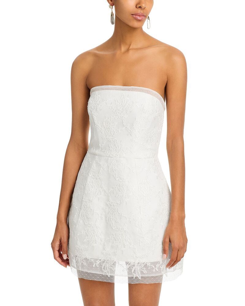 バードット レディース トップス ワンピース ミニ Bardot Franca Hourglass Mini Dress Ivory アイボリー