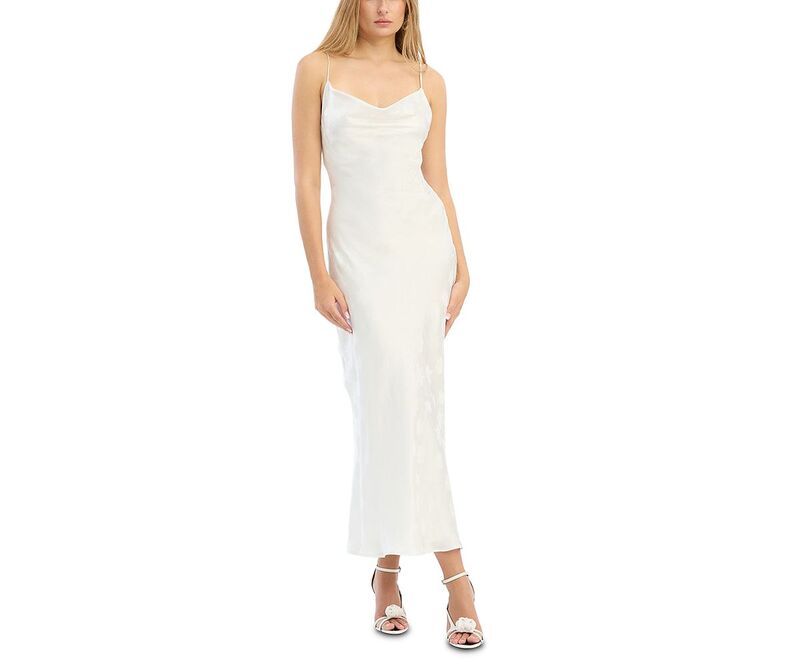 ローテート レディース トップス ワンピース ROTATE Tazzy Long Flower Slip Dress Egret
