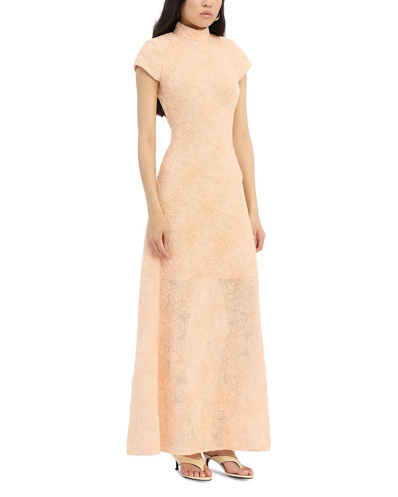 ローテート レディース トップス ワンピース メッシュ キャップ マキシ ROTATE Mesh Cap Sleeve Maxi Dress Vani Cre