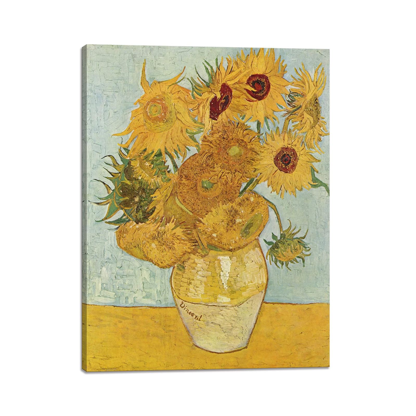新品 ゴッホ 絵画 アートパネル 油絵 壁掛け 風景画 複製画 世界名画 木枠付きの完成品(30x40cm)