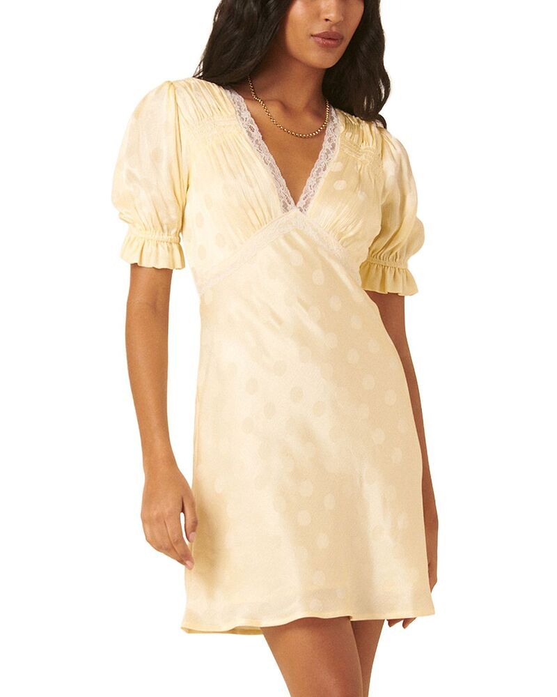 ノーバディーズ チャイルド レディース トップス ワンピース ミニ Nobodys Child Angela Mini Dress Yellow イエロー