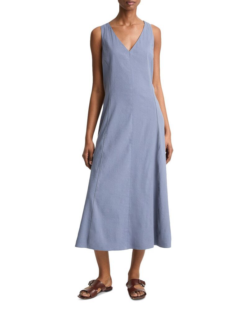 ヴィンス レディース トップス ワンピース Vネック Vince V Neck Dress Azul