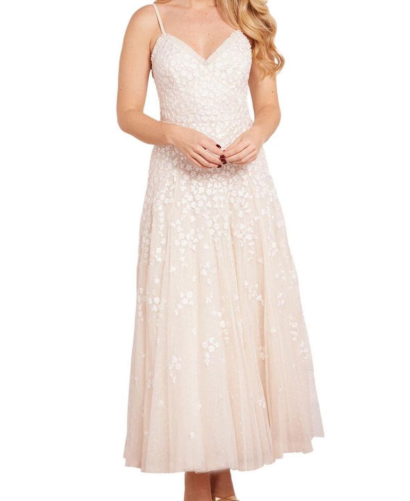ニードルアンドスレッド レディース トップス ワンピース アンクル Needle Thread Scatter Blossom Cami Ankle Gown Cream クリーム