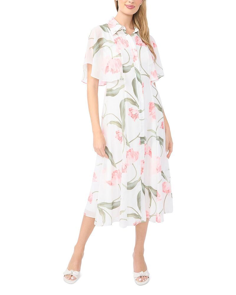 テッドベーカー レディース トップス ワンピース ミディ Ted Baker Miriam Flutter Sleeve Midi Dress Rosy Touch
