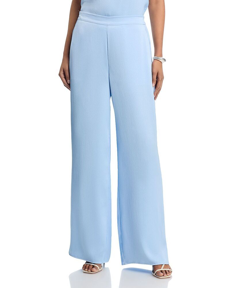 ジェネレーションラブ レディース ボトムス カジュアルパンツ サテン Generation Love Kelela Hammered Satin Pants Light Blue ブルー