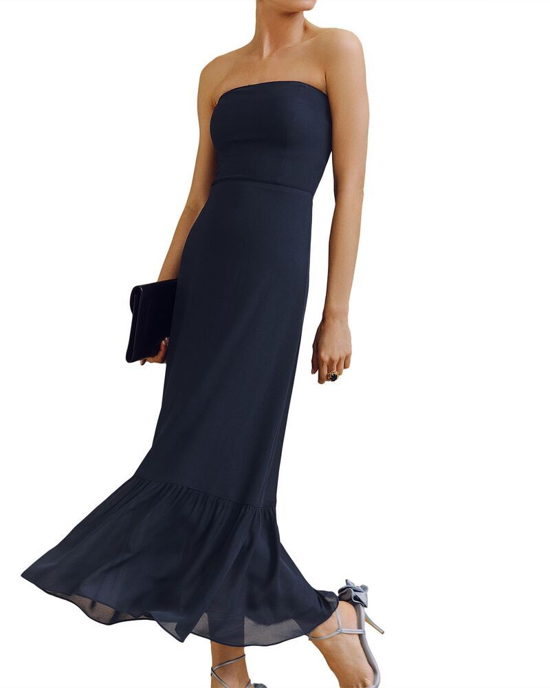 リフォーメーション レディース トップス ワンピース Reformation Arta Dress Navy ネイビー