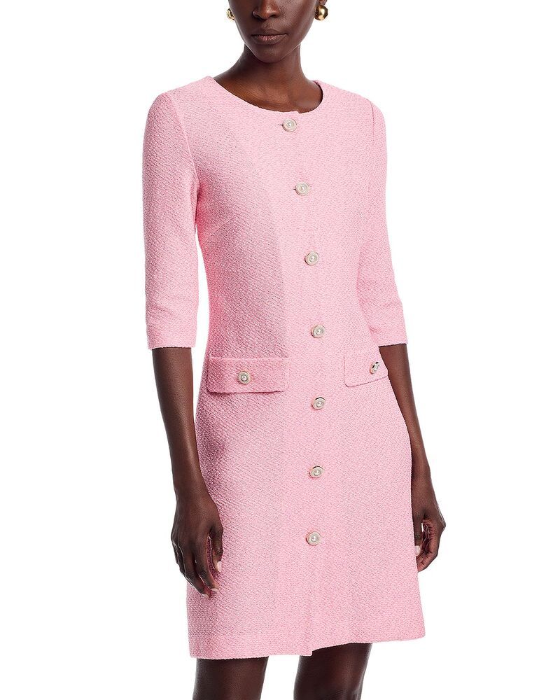 ミソック レディース トップス ワンピース ニット Misook Wrinkle Resistant Knit Dress Cherry BlossomPink ParfaitBiscotti ピンク