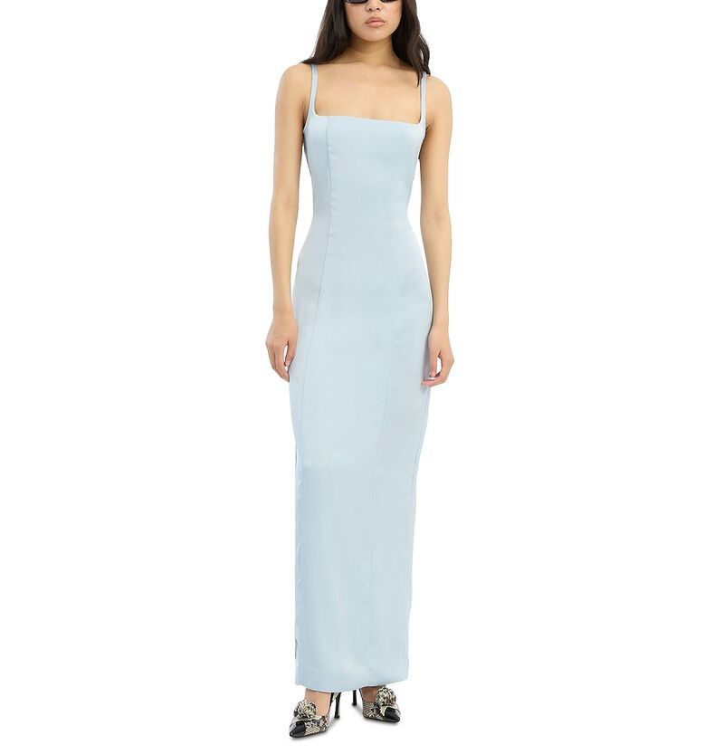 ローテート レディース トップス ワンピース サテン マキシ ROTATE Satin Strap Maxi Dress Plein Air