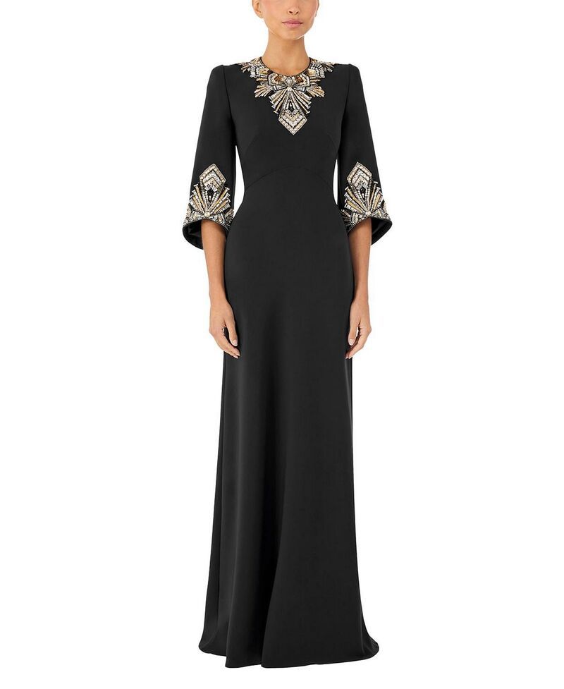 ジェニー・パッカム レディース トップス ワンピース Jenny Packham Ice Cascadembellishedress Liquorice