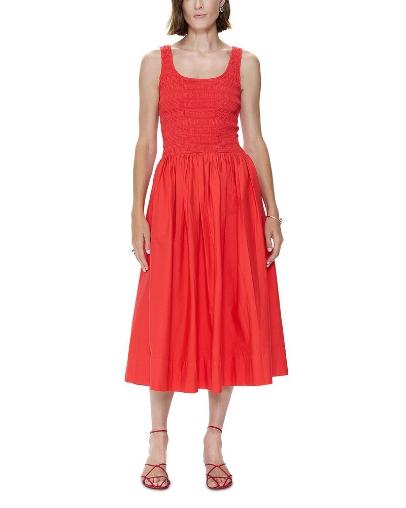 ピストーラ レディース トップス ワンピース ミディ シャーリング Pistolalessia Smockedrop Waist Midi Dress Maraschino