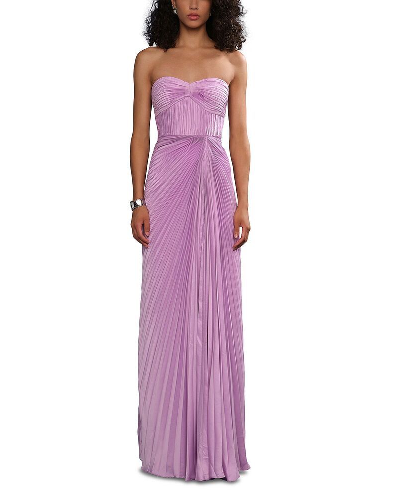 アムール レディース トップス ワンピース Amur Joyceanne Pliss Gown Pink Hyacinth ピンク